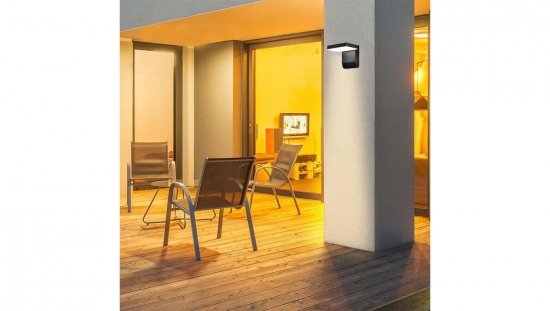 Oprawa elewacyjna LED 17W 2520lm 3000K regulowana Czarny kwadrat 2944