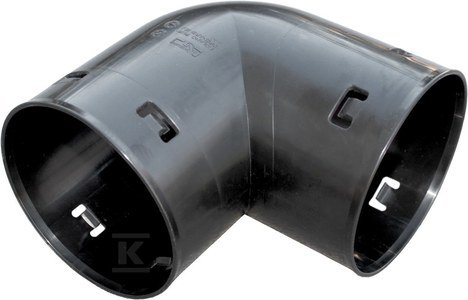 Kolano drenarskie PVC DN/OD 80/90, kolor czarny 1614171990