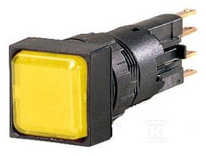Lampka sygnalizacyjna soczewka żółta, płaska Q18LF-GE 088303
