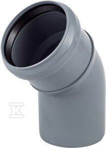 Kolano PP do kanalizacji wewnętrznej 75/45 popiel sanitarne Onnline CCP680
