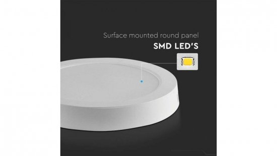 Panel LED 18W 6500K 1980lm 215,6x30,8mm Okrągły 7878