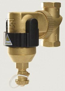 Separator zanieczyszczeń Spirotrap MBC 1 cal, z magnesem, obrotową flanszą, i zaworem spustowym