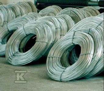Drut stalowy ocynkowany FI 8 (1mb=0.40kg) Z350 FI 8/50 TC