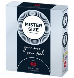 Mister.Size 60 mm Condoms 3 Pieces
