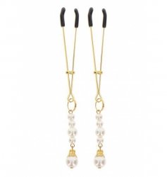Taboom Tweezers With Pearls Gold