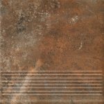 Paradyż Arteon Brown Stopnica prosta 30x30