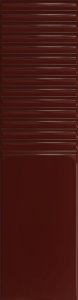 Tubądzin Groove Burgundy 2 Gloss STR 29,8x7,8