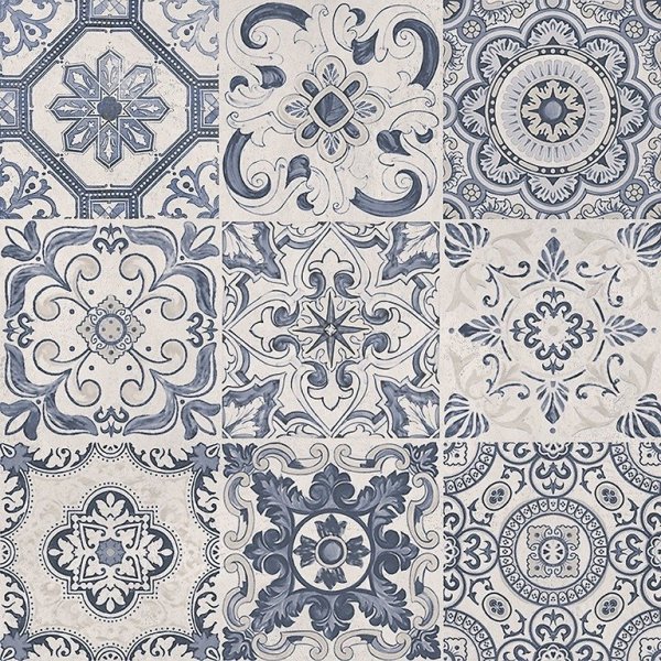 Cersanit Primero Patchwork Blue Lappato 59,8x59,8