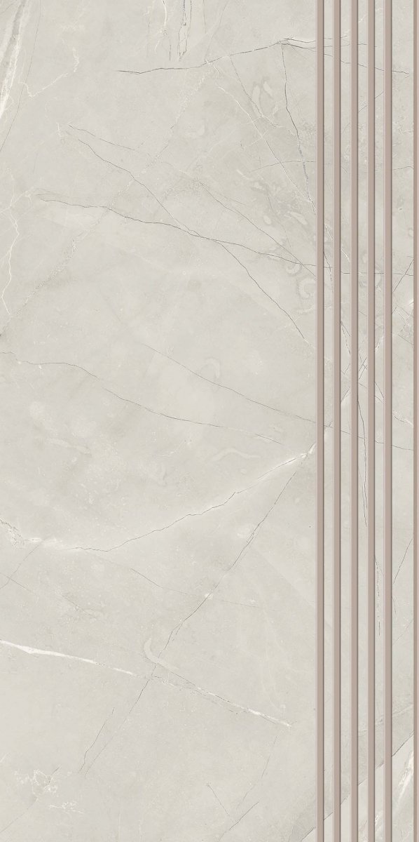 Paradyż Ritual Light Grey Stopnica 29,8x59,8