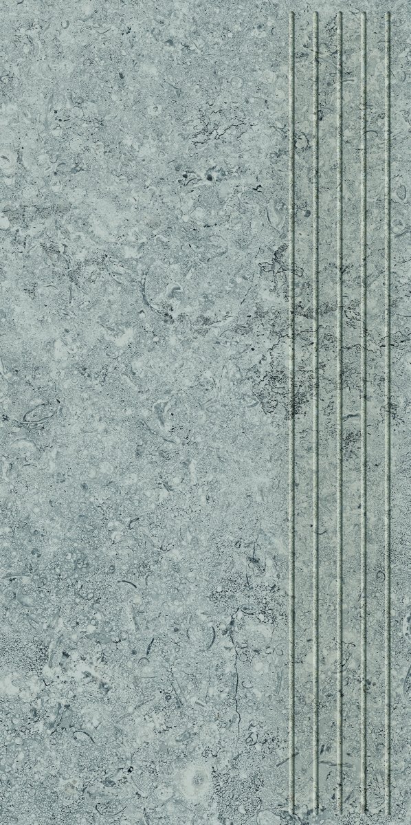Tubądzin Zimba light grey STR stopnica 59,8x29,6
