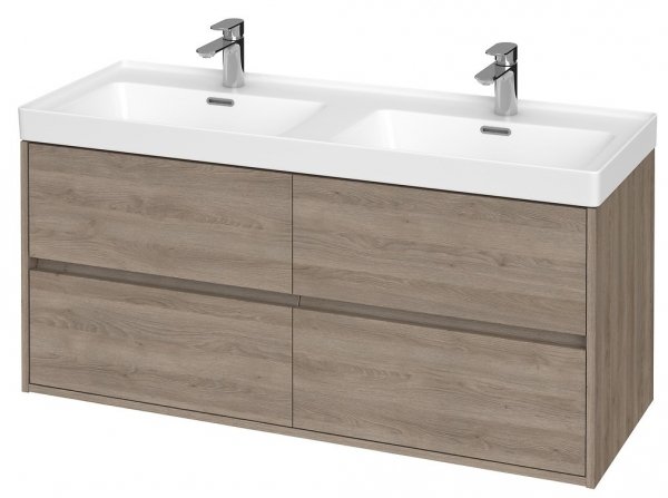 Cersanit SET B285 Crea 120 Dąb (Szafka + Umywalka) S801-325