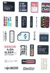 Arkusz Naklejek - #Coder