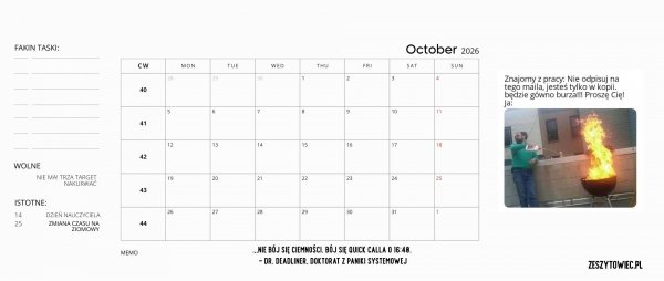 Faking 2026 calendar!