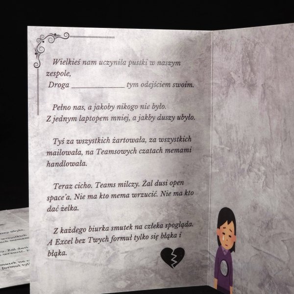 Kartka Okolicznościowa - Zdrajczyni jest nie do zniesienia!