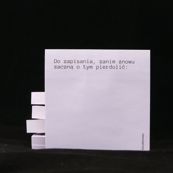 Karteczki samoprzylepne  - Do zapisania, zanim znowu zaczną!