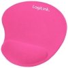 LogiLink Podkładka pod mysz żelowa, kolor różowy