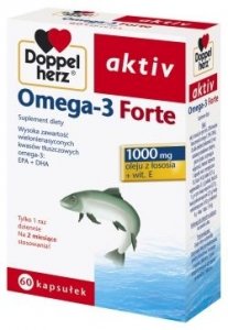 DOPPELHERZ Aktiv Omega-3 Forte x 60 kapsułek