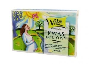 Vita, Kwas foliowy 0,4 mg, 30 tabletek