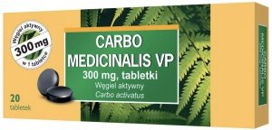CARBO Medicinalis węgiel 300mg x 20 tabletek