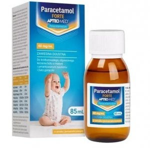 Paracetamol FORTE APTEO MED, 40 mg/mL, zawiesina doustna, 85 ml