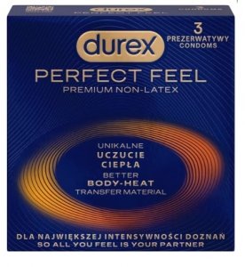 Prezerwatywy Durex Perfect Feel, 3 sztuki