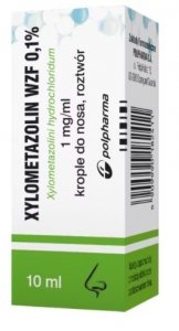 Xylometazolin WZF 0,1%, krople do nosa, 10 ml