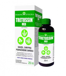 Tretussin Med Syrop o smaku czarnej porzeczki, 250 ml