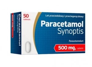 Paracetamol Synoptis, 500 mg, 50 tabletek