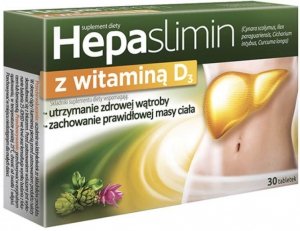 Hepaslimin z witaminą D3 30 tabletek