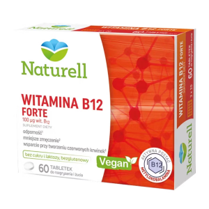 Naturell Witamina B12 Forte 60 Tabletek Do Rozgryzania I Żucia