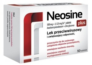 Neosine Plus 500 mg + 3,125 mg Zn2+, tabletki, 50 szt.