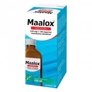 Maalox (35 mg + 40 mg)/ml Zawiesina Doustna 250ml