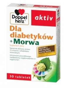 Doppelherz aktiv dla Diabetyków + Morwa, 30 tabletek