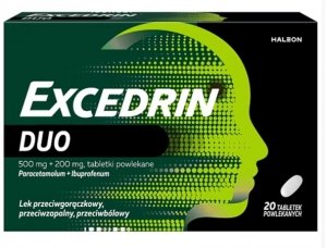 Excedrin Duo, 20 tabletek powlekanych