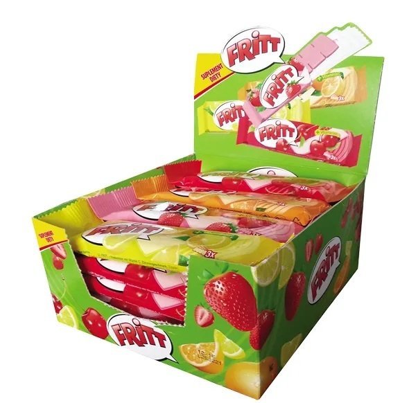 Cukierki Gumy Rozpuszczalne Fritt z vit. C 20 sztuk