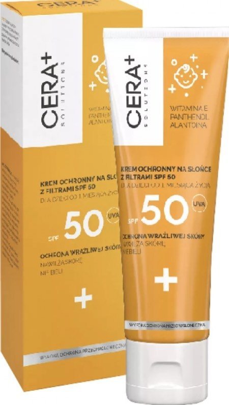 CERA PLUS Solutions krem z wysoką ochroną przeciwsłoneczną SPF 50 do skóry suchej i wrażliwej 50 ml