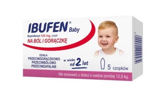 IBUFEN BABY 125mg x 5 czopków