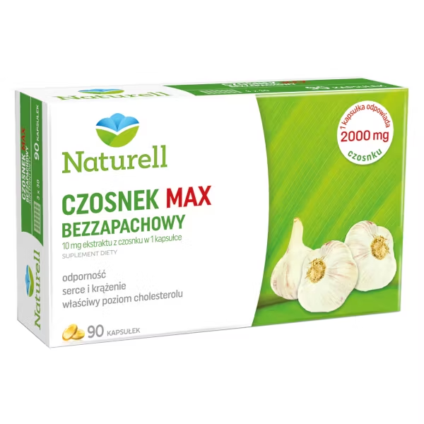 Naturell Czosnek MAX Bezzapachowy 90 Kapsułek