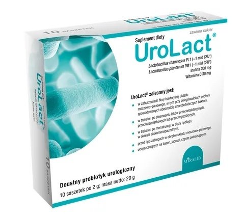 UroLact, doustny probiotyk urologiczny, 2 g x 10 saszetek