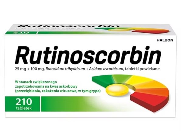 Rutinoscorbin, 210 tabletek powlekanych