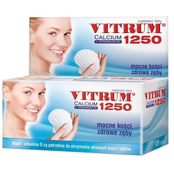 Vitrum Calcium 1250 + Vitaminum D3 120 Tabletek
