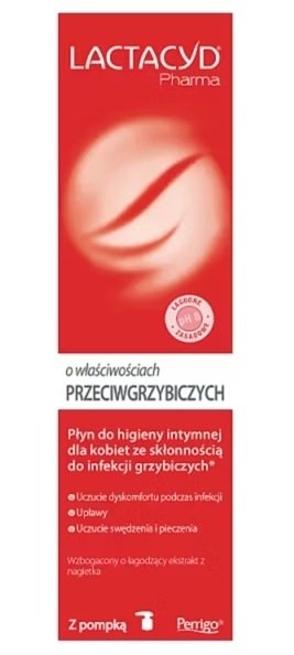 Lactacyd pharma płyn do higieny intymnej o właściwościach przeciwgrzybiczych, 250 ml