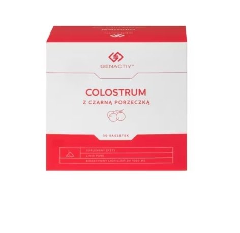Colostrum z czarną porzeczką Genactiv, 30 saszetek