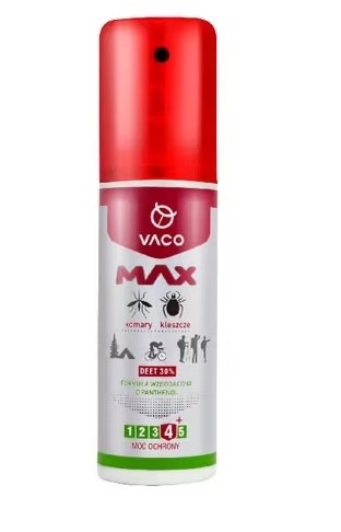 VACO Max, Płyn na komary, kleszcze i meszki, 80 ml