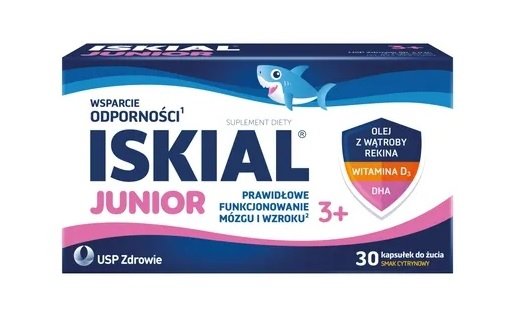 Iskial Junior 3+ 30 kapsułek do żucia