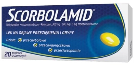 SCORBOLAMID 20 Drażetek