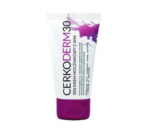 Cerkoderm 30, 30% krem mocznikowy z AHA, 50 ml