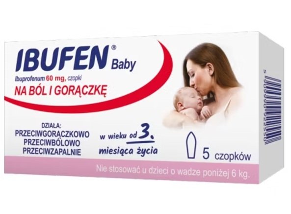 IBUFEN BABY 60mg x 5 czopków
