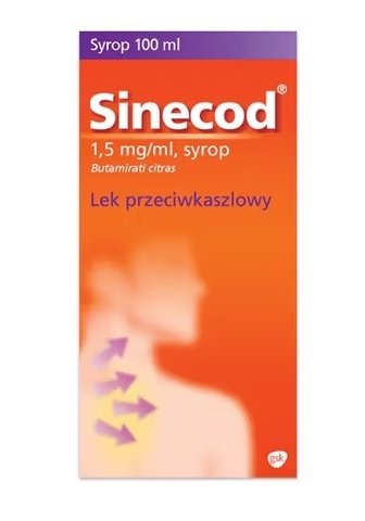 Sinecod 1,5 mg/ml, syrop, 100 ml