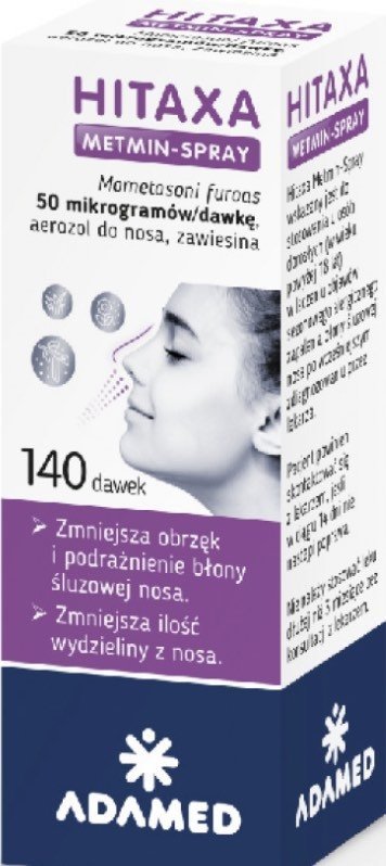 Hitaxa Metmin-Spray 50 mikrogramów/dawkę aerozol do nosa 140 dawek